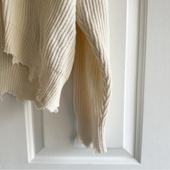 IRO shore sweater distressed frayed edges in ecru size XS Feminine Grunge‎ - Picture 4 of 8